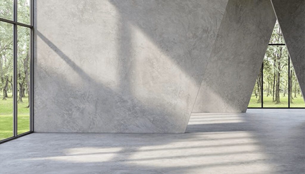 Microcement wall surfacing